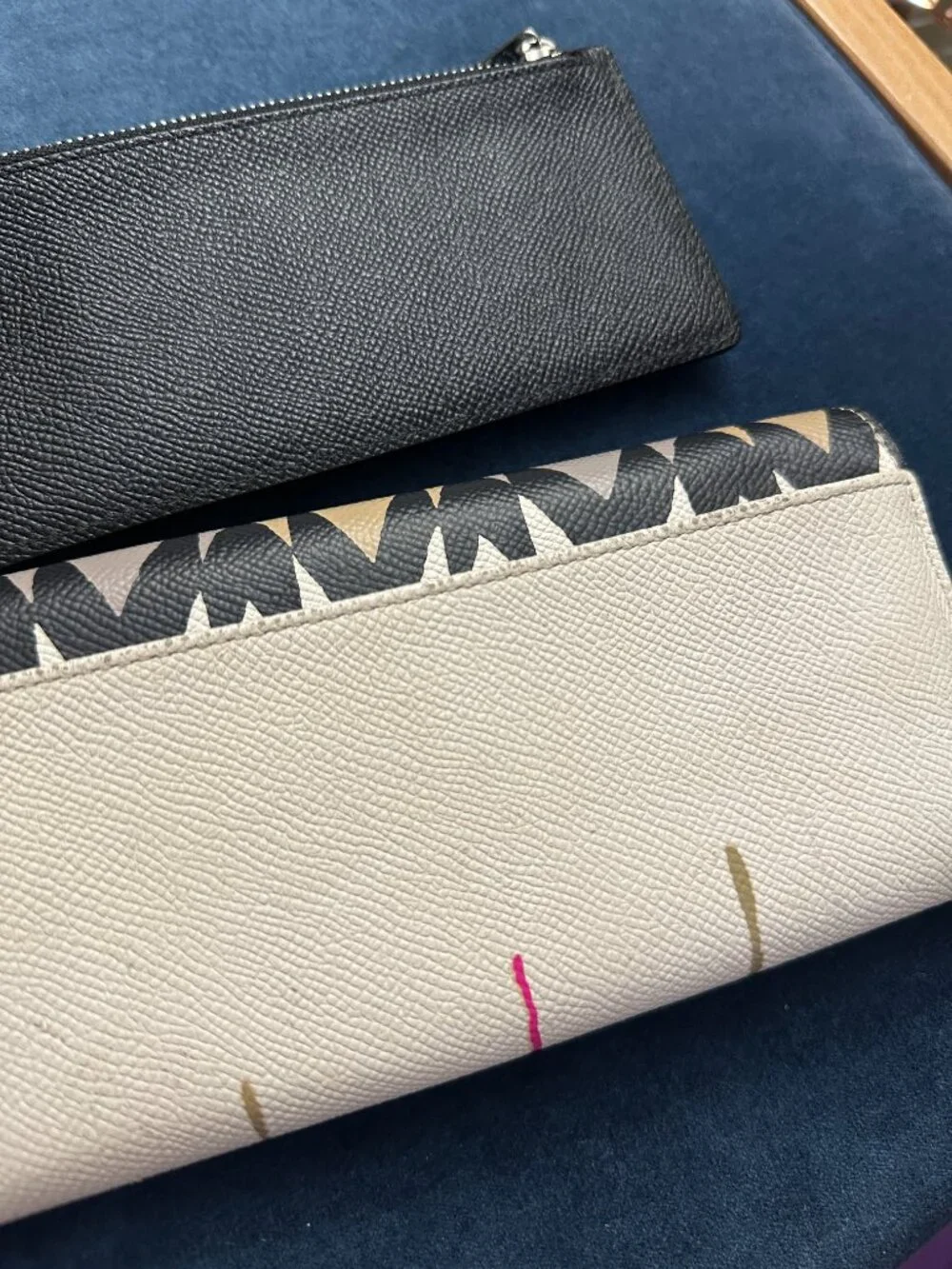 Coach Hawk Feathers Long Leather Wallet - Excellent!